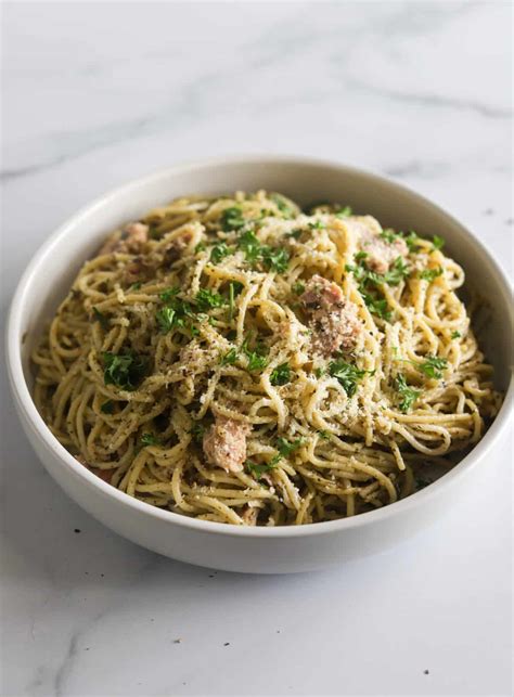 Tuna Pesto Pasta The Healthy Epicurean