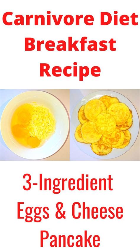 Easy Carnivore Diet Breakfast Recipe Egg And Cheese Pancake Diet