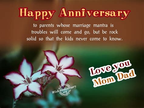 Happy Anniversary To Parents - Wishes, Greetings, Pictures – Wish Guy