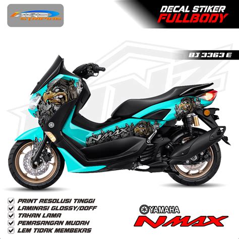 Jual BJ 3363 STIKER DECAL NMAX FULL BODY VARIASI NEW DESAIN STIKER