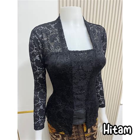 Jual Kebaya Saja Kebaya Bali Jadi Brokat Strait Lengan Panjang Size S