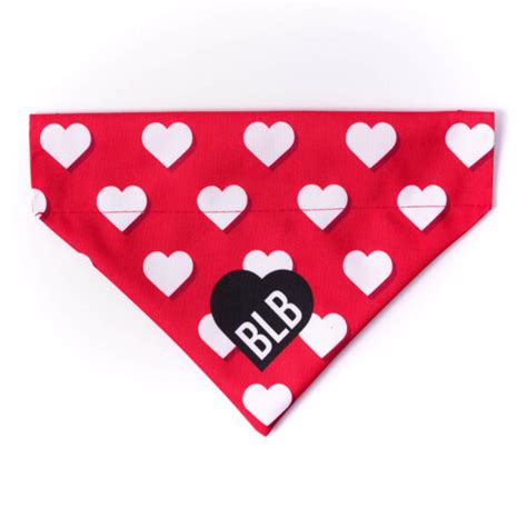 Bandana Dla Psa White Hearts Smycze Obro E I Szelki Dla Psa I Kota