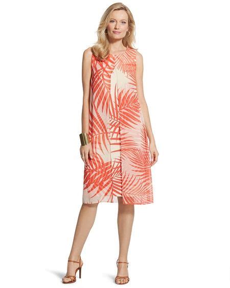 Chico S Red Palms Sleeveless Dress Palm Dress Dresses Sleeveless Dress