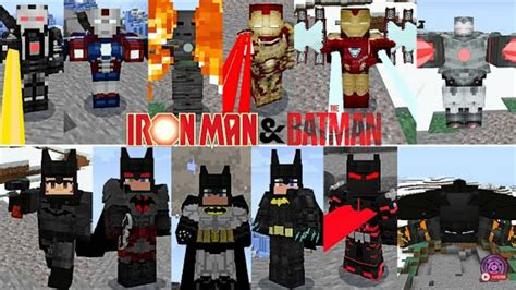 Batman Vs Homem De Ferro Addon Mod Para Mcpe Youtube