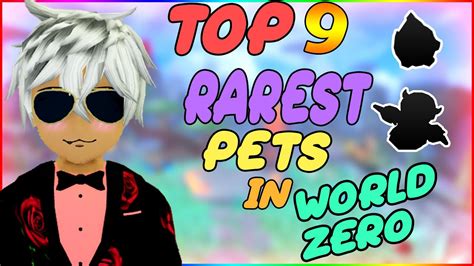 Top Rarest Pets In World Zero Roblox Youtube