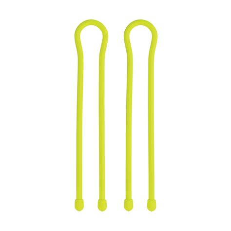 Nite Ize Gear Tie Reusable Rubber Twist Tie 18 In 2 Pack Neon