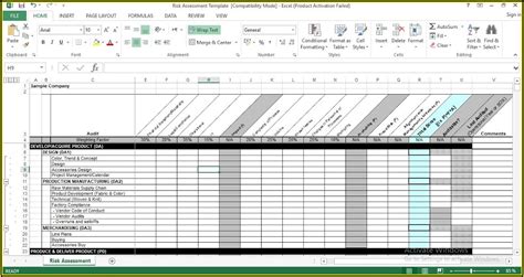 Machine Safety Risk Assessment Template Excel Printable Word Searches