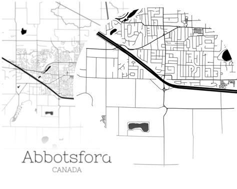 Abbotsford Map INSTANT DOWNLOAD Abbotsford Canada City Map | Etsy