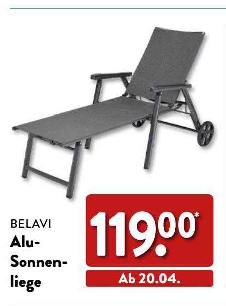 Belavi Alu Sonnenliege Angebot Bei Aldi Nord Prospekte De