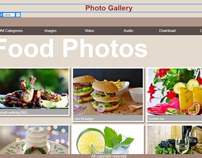 static layout photo gallery behance