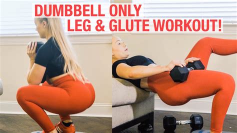 At Home Legglute Workout Using Dumbbells Only Youtube