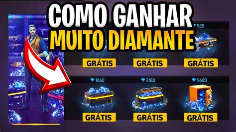 COMO GANHAR DIAMANTE NO FREE FIRE DE GRAÇA DE VERDADE E SEM PAGAR