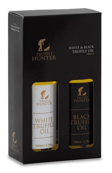 Truffle Hunter Black And White Truffle Oil Set