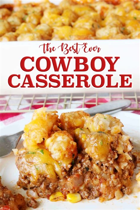 Cowboy Casserole Recipe Easy And Cheesy The Anthony Kitchen Recipe Recipes Dinner