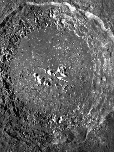 Central Peak Of Copernicus Crater Lunar Reconnaissance Orbiter Camera