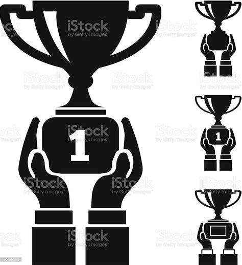 Hand Holding Trophy Stock Illustration Download Image Now