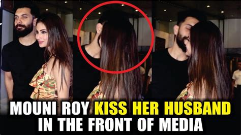 Mouni Roy Kisses Her Husband Suraj Nambiar In Front Of Media Mouni