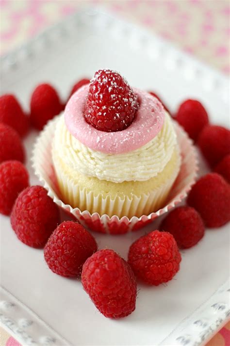 White Chocolate Raspberry Cupcakes Raspberry