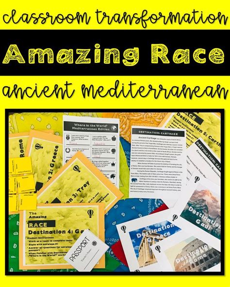 Amazing Race Mediterranean Edition Classroom Transformation Amazing