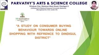 A Study On Consumer Buying Behaviour Ppt Ah Authors Ppt