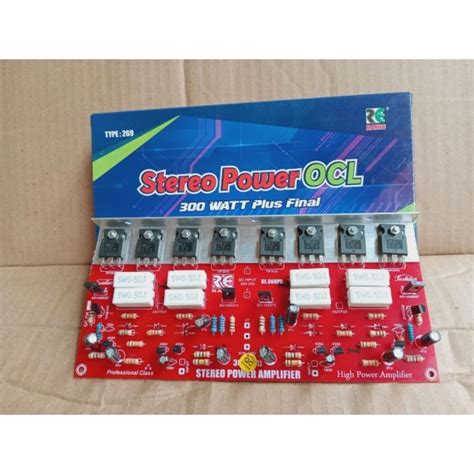 Jual Kit Power Amplifier OCL 300W Stereo Shopee Indonesia