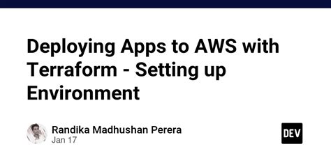 Deploying Apps To Aws With Terraform Setting Up Environment Dev