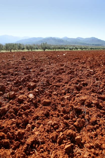 Textura De Suelo De Arcilla Roja En Una Ma Ana Soleada Foto Premium