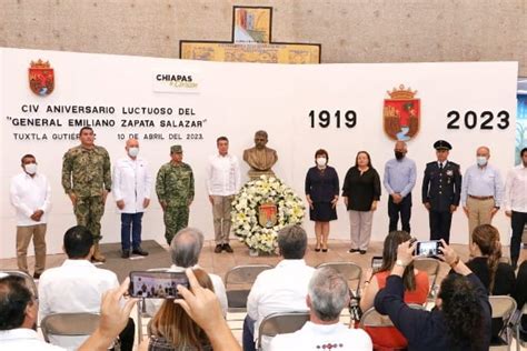 Conmemora Rutilio Escandón el 104 aniversario luctuoso del general