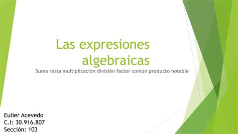 Las Expresiones Algebraicaspptx