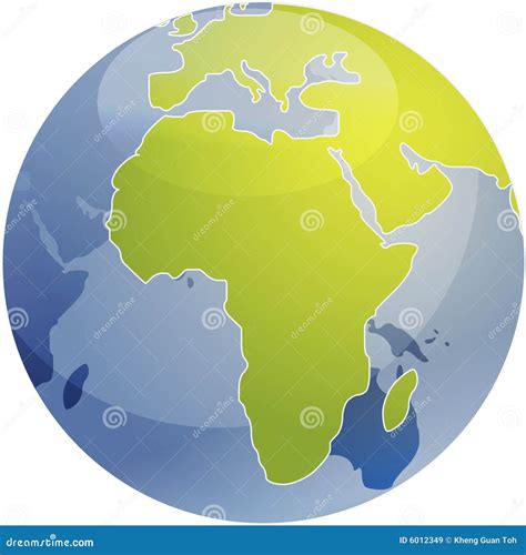 Map Of Africa On Globe Stock Vector Illustration Of Clipart | sexiezpix ...