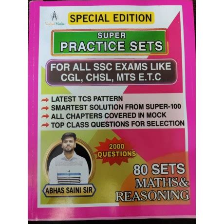 Abhas Saini Super Practice Set For Ssc Maths And Reasoning