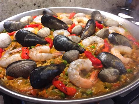 Seafood Paella Paella De Marisco The Daring Gourmet