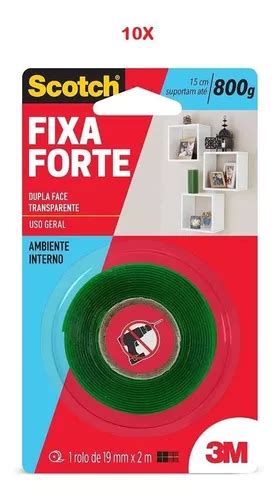 Cinta Adhesiva Doble Faz M Fixa Forte M X Mm Unidades Mercadolibre