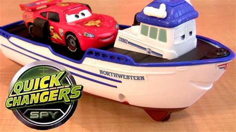 Crabby Boat Quick Changers Launcher Cars 2 Deluxe Disney Pixar Mattel