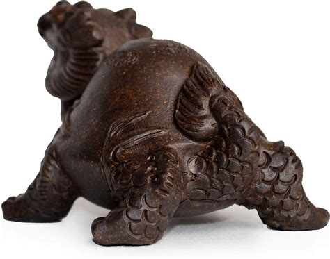 Chinese Yixing Dragon Turtle Tea Decoration Pet Zisha Lucky Fengshui