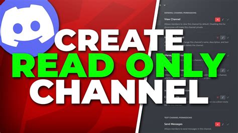 How To Make A Read Only Channel On Discord Rules Announcements