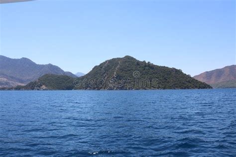 A View of Keci Adasi Island in Marmaris, Turkey. Stock Image - Image of ...