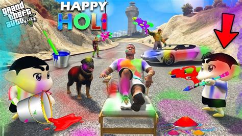 GTA 5 Franklin Shinchan Shopping For Holi In GTA 5 GTA 5 Mods