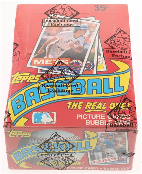 1985 Topps Baseball Wax Box Bbce Certified Pristine Auction