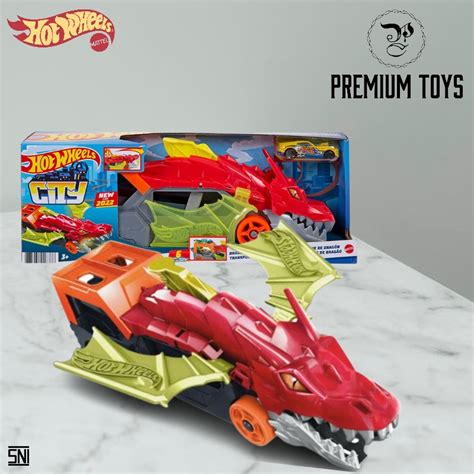Hot Wheels City Dragon Launch Transporter Hotwheels Toy Track Car Shopee México