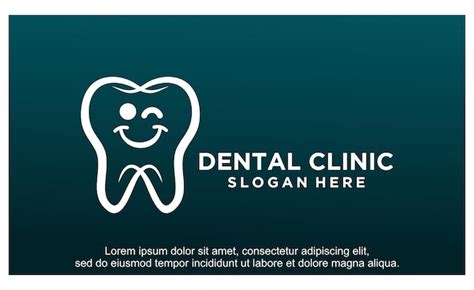 Zahn zähne zahnarzt dental logo design vorlage Premium Vektor