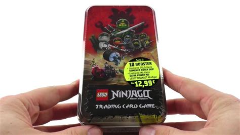 Lego Ninjago Trading Card Game Serie Tin Unboxing Opening Youtube