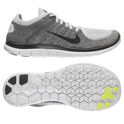 Nike Free Running Shoe Flyknit Pure Platinum Midnight Fog Light