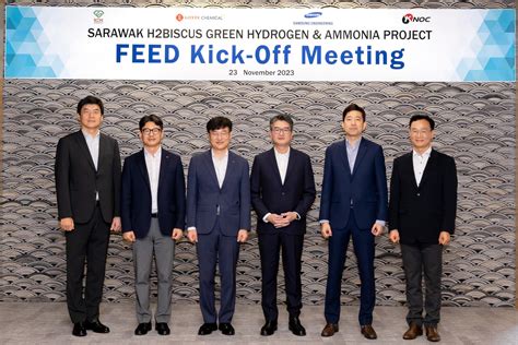 Samsung Engineering Commences Sarawak H2biscus Green Hydrogen And Ammonia Feed Project In Malaysia