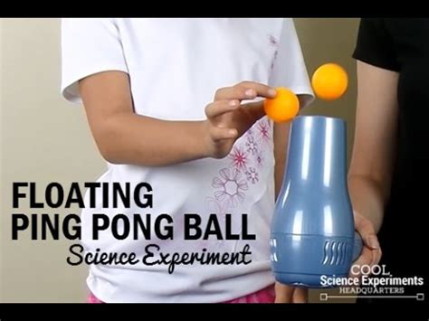 Floating Ping Pong Ball Science Experiment Youtube