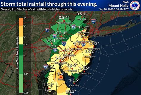 N J Weather Flash Flood Watch Issued With Heavy Storms In Forecast