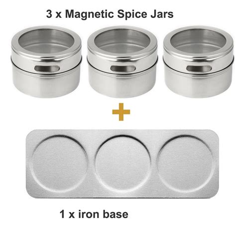 Pcs Magnetische Spice Blikken Potten Met Iron Grandado