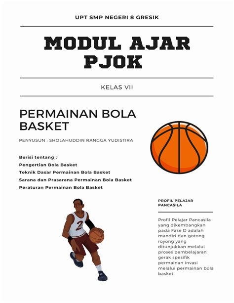 MODUL AJAR PJOK BOLA BASKET KELAS VIII