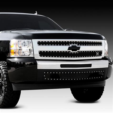 T Rex Chevy Silverado 2011 2013 X Metal Series Black Mesh Grille