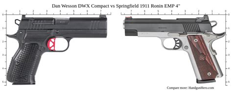 Dan Wesson Dwx Compact Vs Springfield Ronin Emp Size Comparison